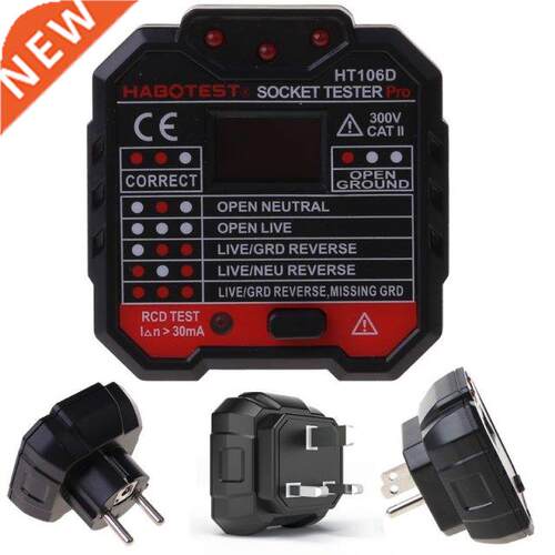 HT106 Electric Socket Tester Neutral Live Earth Wire Testing