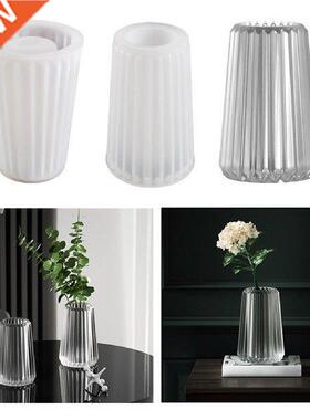 Silicone Molds For Flower Vase Heightened Striped Vase