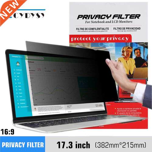 17.3 inch Privacy Screen Filter Anti peeping Protector film