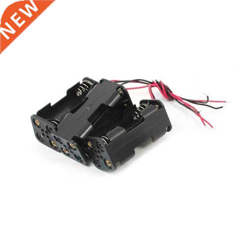 5 Pcs Wire Leads 4 x 1.5V AAA Holder Case Cell Storage Box
