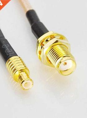 7CM SMA female bulkhead to MCX male straight RF cable assemb
