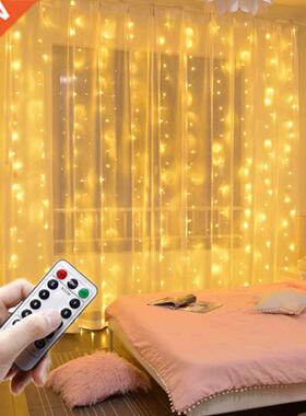 Wedding Decoration 3M Curtain Light Garland Birthday Party D