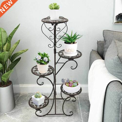 5 Ters Wrought ron Plant Stand Flower Shelf for Rack Balco