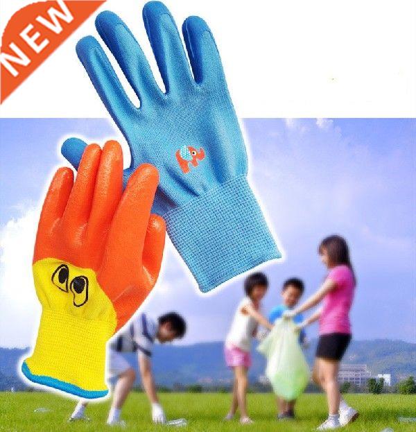 1pair Waterproof Garden Gloves Work for Kids Children