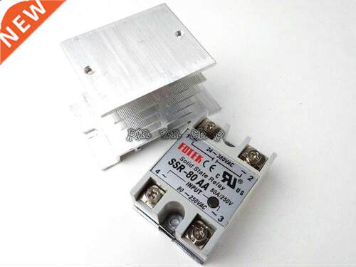1pcs solid state relay SSR-80AA 80A 80-250V AC TO 24-380V AC