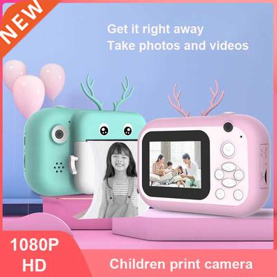 1080P Dual Lens 2.4 Inch Children's Camera Polaroid Thermal