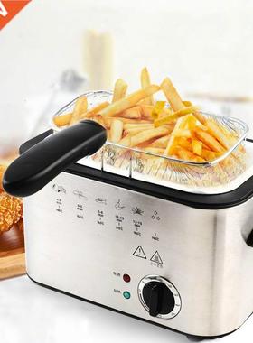 1.2L Stainless Steel Single tank Electric deep fryer smokele