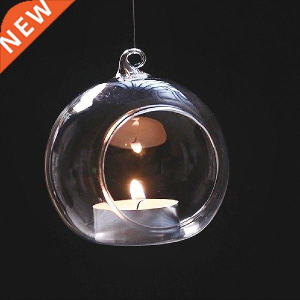 1PC Kristlgls Kndelrs Opknoping Krs Stnd Gls