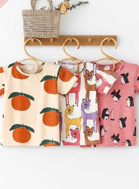 Kids Boy Girl T-Shirts Short Sleeve Children's Tees Baby Gir