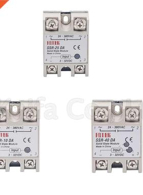 SSR -10DA 25DA 40DA DC control AC SSR white shell Single pha