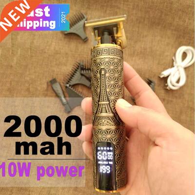 2021 Electric Hair Clipper Rechargeable 0mm Shaver Beard