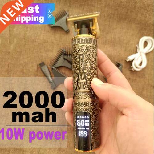 2021 Electric Hair Clipper Rechargeable 0mm Shaver Beard