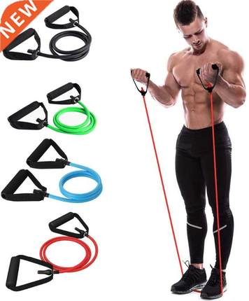 5 Levels Resistance Bands with Handles Yoga Pull Rope Elasti
