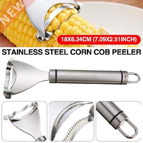 1 Pc Stainless Steel Corn Cob Peeler Stripper Remover Corn