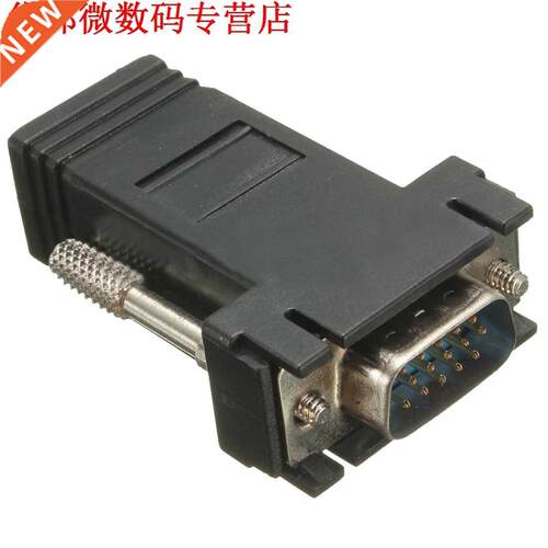 10x VGA Extender Male To LAN RJ45 Cable Female Adapter