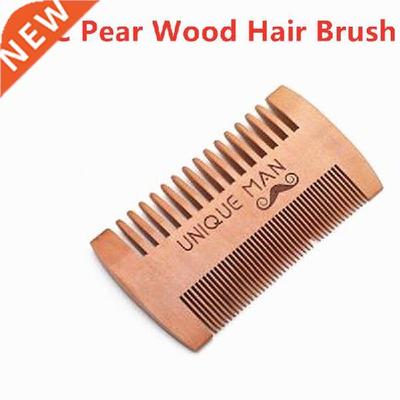 2021 New Natural Pear Wood Hair Brush Hair Anti-Static Wood
