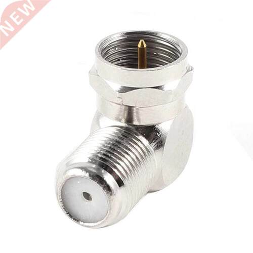 2Pcs Coaxial Type F Female to Male Right Angle Adapter F Plu
