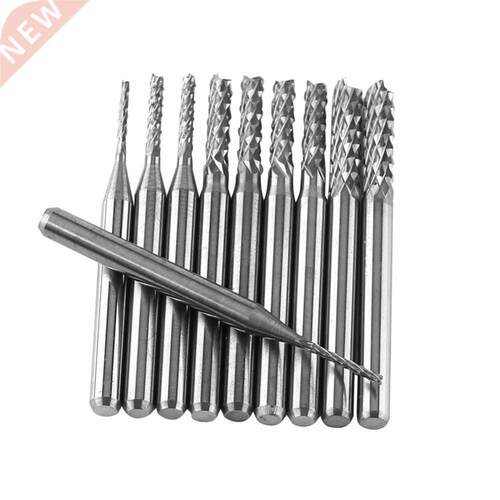 10PCS1.0/1.5/2.0/2.5/.0mm Corn Milling Cutter Tungsten Carb