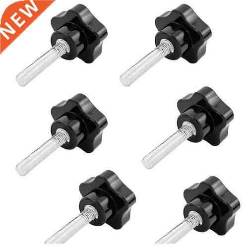6 Pcs M8 x 40mm Thread Replacement Star Hand Knob Tghtenng