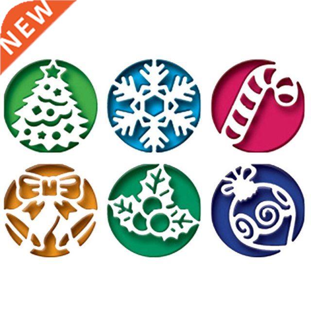 Cut Die 6Pcs Christmas Circle Scrapbook Paper Craft Blade Pu
