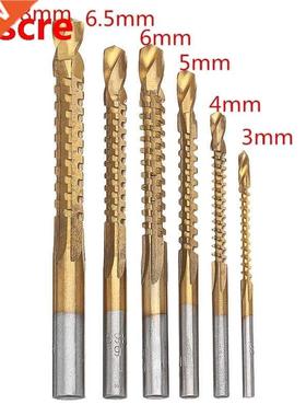 6Pcs -8mm HSS Titanium Coated Drill Bit Set Spiral Screw Me