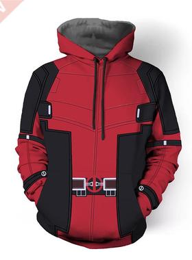 Superhero Deadpool 2 Hoodie Cosplay Wade Wilson D Printed H