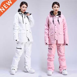 Women Ski Suit Windproof Waterproof Ski Jacket Pants Female