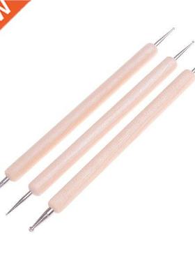 3 PCS/Set Pottery Tools Wood Handle Pottery Set Wax Carving