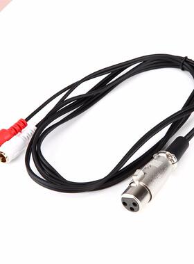 10cm Red whited 2 RCA male to XLR Female audio speaker amp Y
