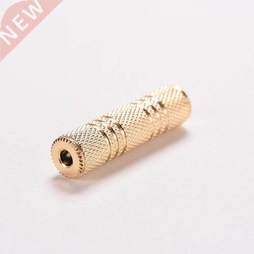 1pcs Gold Silver .5mm Female To Female Audio Adapter Connec