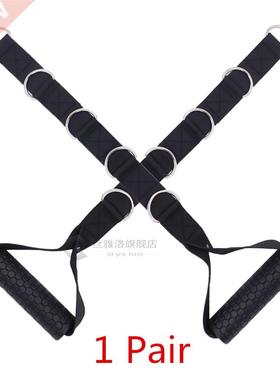 2 PCS Resistance Band Handle Tricep Rope Cable Machine Attac