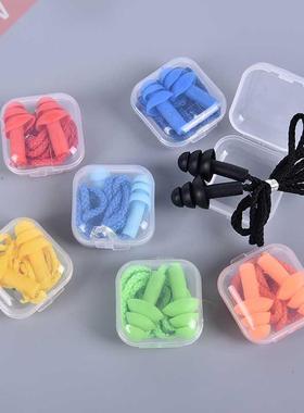 Newly 2PCS Authentic Soft Silicone Corded Ear Plugs Reusable