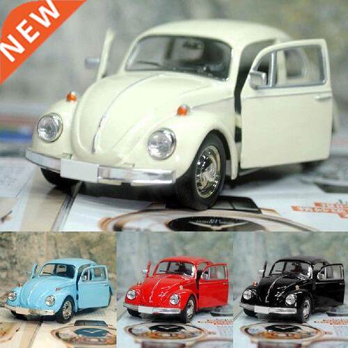 Alloy Car Model Retro Vintage Beetle Diecast Pull Back Car