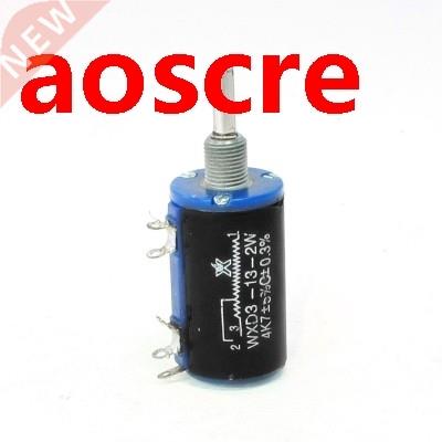 2pcs WXD3-13 4.7K ohm 2 Watts 4mm Round Shaft Rotary Wire Wo