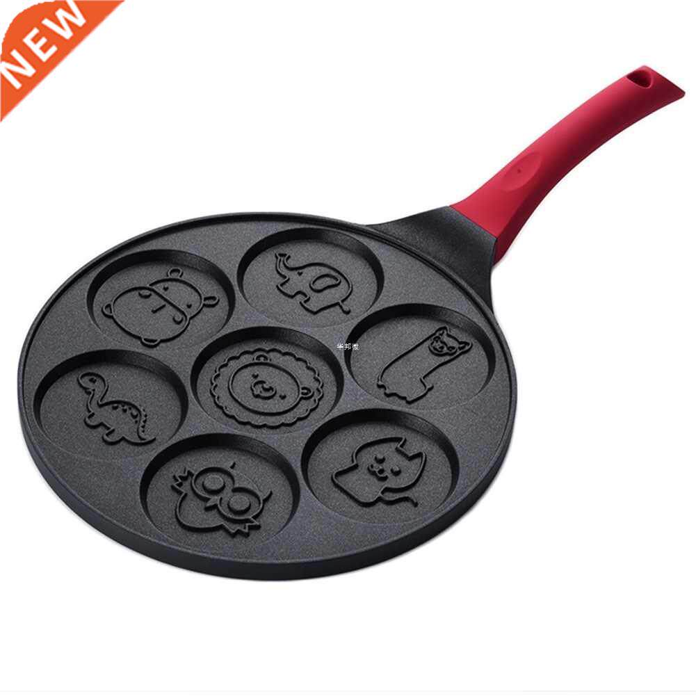 Silicone Handle Frying Cartoon Animal Mold Flat Base Non Sti