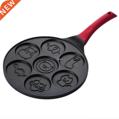 Silicone Handle Frying Cartoon Animal Mold Flat Base Non Sti