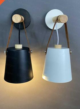 Hot Modern Wall Lamp Wood Iron Led Sconce Bedroom Decor Ligh