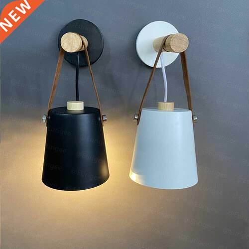 Hot Modern Wall Lamp Wood Iron Led Sconce Bedroom Decor Ligh