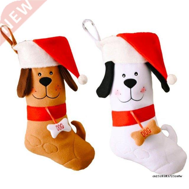 Christmas Stockings Sock Dog Bones Decoration Fireplace Tree