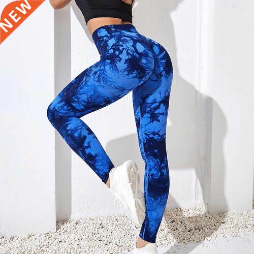 Seamless Tie Dye Leggings Women For Fitness Yoga Pants Push