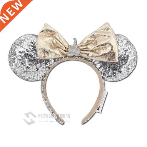 NEW Minnie mickey sequin Purple Aulani Gold Flower DOT Ariel