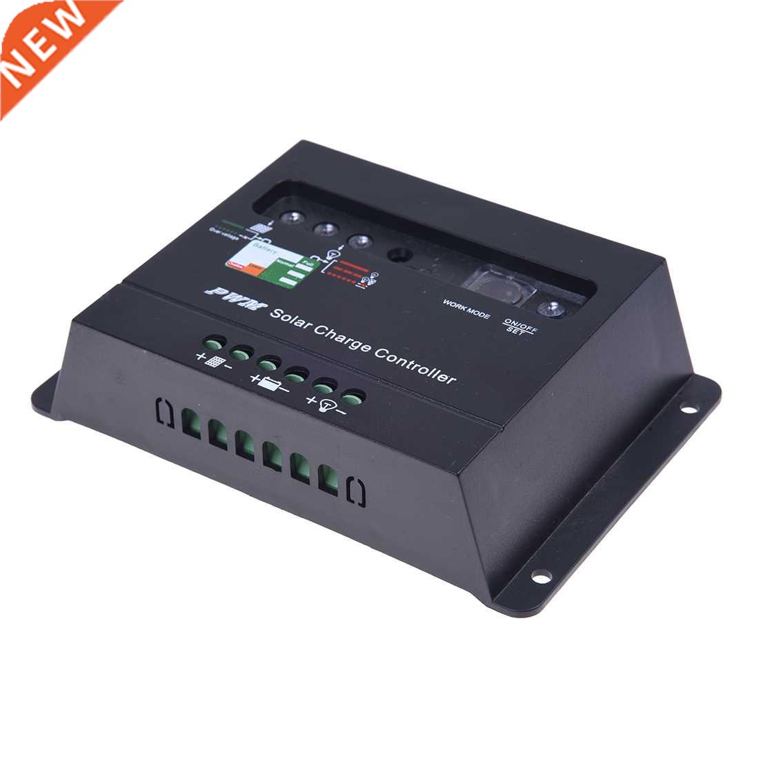 Panel Charge Controller Regulator 20A 12V 24V Black
