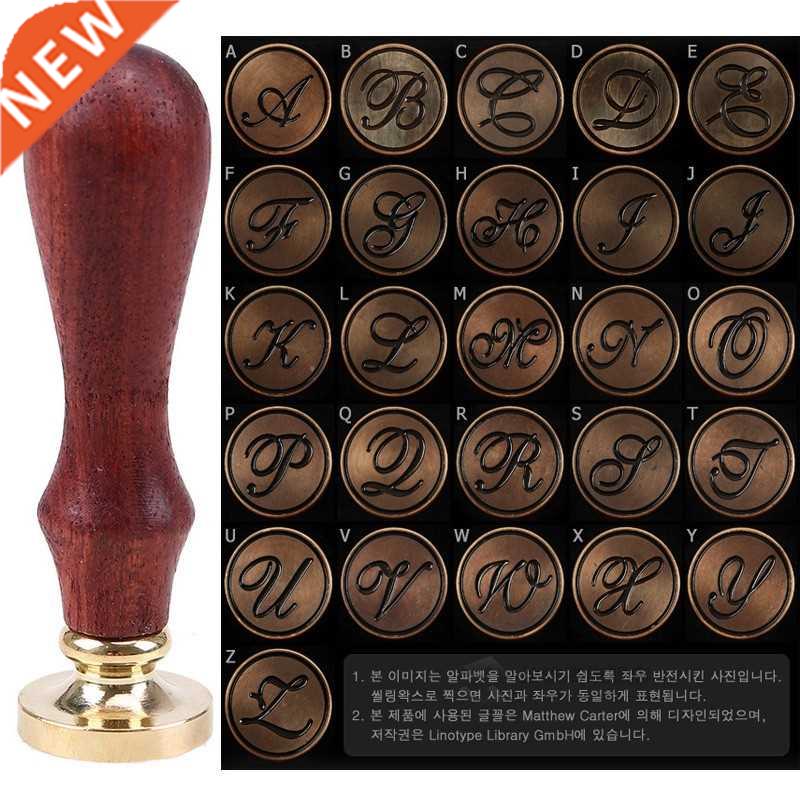 WHI s Head Wax Stamps A-Z Letters Sealing Wax Stamp Wedding