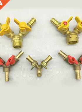 6mm 8mm 10mm 20 Hose Bb Y Type Three 3 Way Brass Shut Off