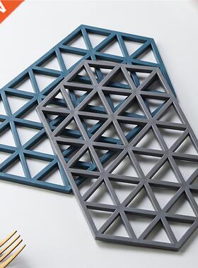 Silicone Mat Coaster Placemat Non Slip Heat Insulating Geome