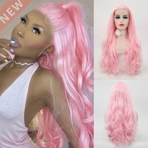 Charisma Synthetic Lace Front Wig Long Body Wave Hair Pink W