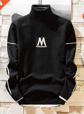 2021Autumn New Men's Turtleneck Sweaters Pullover Ma