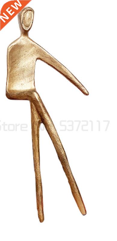 Golden Portrait Statue Abstract Art Desk Decoration