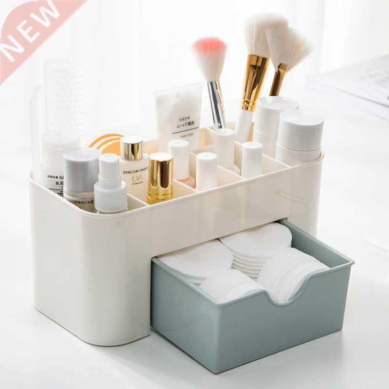 Acrylic Plastic Makeup Organizer Storage Box with Drawer Cot