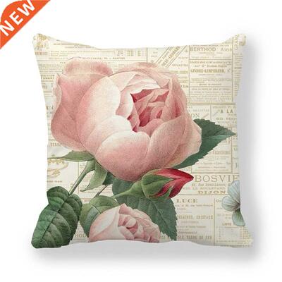 Fashon Polyester Pllowcase 45*45cm Flower Plant Offce Lum